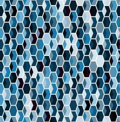 The Stained Glass Style Patterns, Fish Scales Fabric Patterns, Blue Patterns	