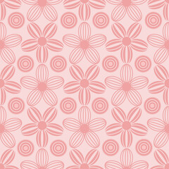 Floral abstract seamless vector pattern modern design. Art design for paper, cover, fabric, interior decor and, other uses.