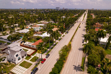 Aerial photo Hollywood Boulevard Florida USA