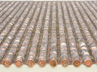 瓦屋根3　沖縄赤瓦