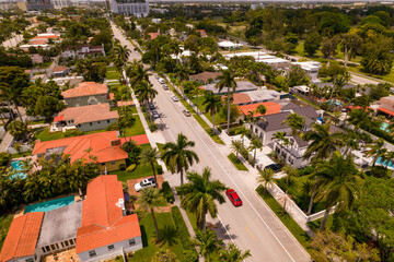 Aerial Hollywood Florida USA real estate