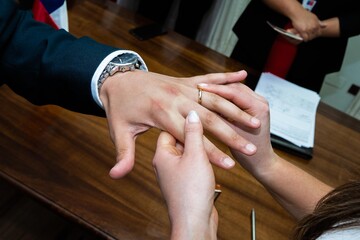 Obraz premium bride and groom