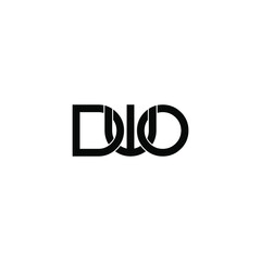 dwo letter original monogram logo design