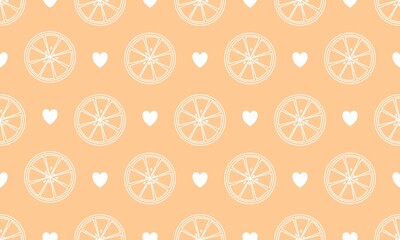 seamless pattern with simple orange pattern in vector. can be used for the background