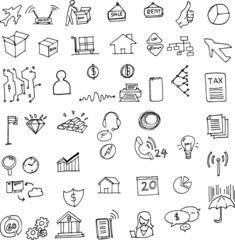 Business icons set. Icons for business,Business and finance web icon set 