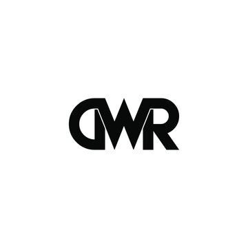 dwr letter original monogram logo design