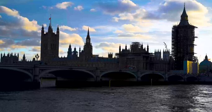 Evening View of Westminster Bridge and Big Ben