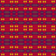 Abstract seamless jacquard geometric pattern. Textile design.
