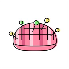 pillow for needles. needlework. sewing and repairing clothes