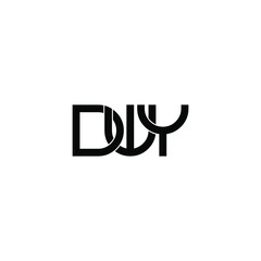 dwy letter original monogram logo design