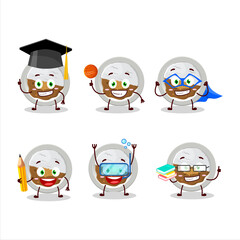 School student of coco ichibanya curry cartoon character with various expressions