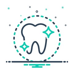 Mix icon for tooth