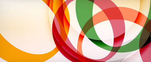 Ring geometric shapes, o letter repetition wallpaper. Abstract background for business or technology presentations, internet posters or web brochure covers