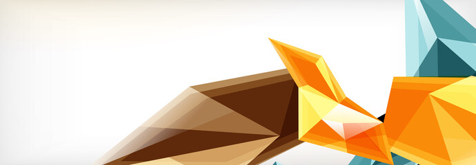 Vector 3d triangles and pyramids abstract background for business or technology presentations, internet posters or web brochure covers