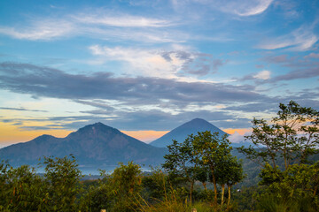 Sunset at Mount Batur