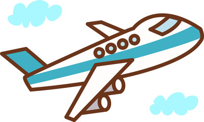 シンプルな飛行機。