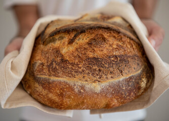 sourdough bread, home baked