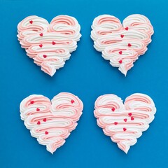 Heart shaped candies - obrazy, fototapety, plakaty
