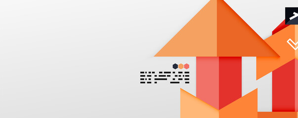 Shiny color triangles and geometric shapes vector abstract background