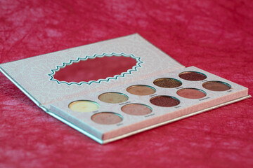 palette of eyeshadow