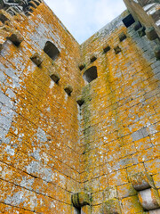 wall of an ancient tower
