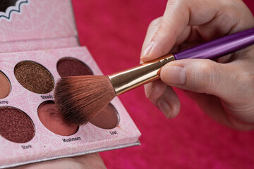 beautiful eyeshadow and brush