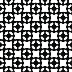 Geometric vector pattern with triangular elements. Seamless abstract ornament for wallpapers and backgrounds. Black and white colors. 