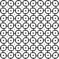  Geometric vector pattern with triangular elements. Seamless abstract ornament for wallpapers and backgrounds. Black and white colors. 