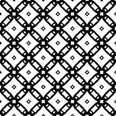  Geometric vector pattern with triangular elements. Seamless abstract ornament for wallpapers and backgrounds. Black and white colors. 