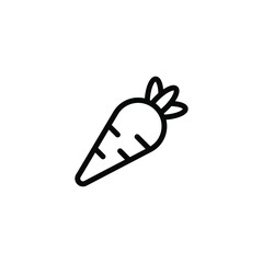 carrot line icon vector illustration