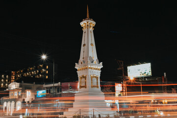 city at night in yogyakarta