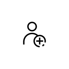 People Icon Line Person Vector