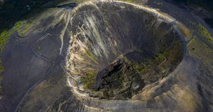 AERIAL HYPERLAPSE PARICUTIN VOLCANO AT MICHOACAN