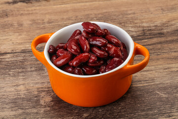 Canned red Kidney in the bowl