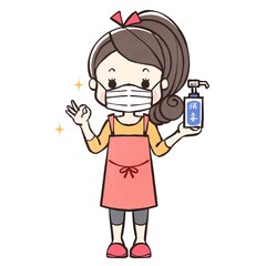 消毒バッチリママちゃん
