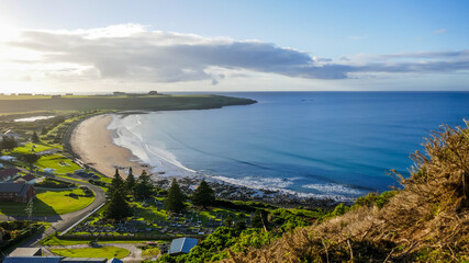 View of the coast, Godfreys Beach, Stanley, Tasmania, Australia