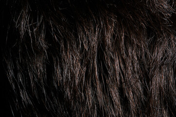 Clean dark hair background