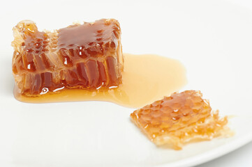 Tasty yellow honeycomb
