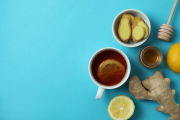 Concept of alternative cold treatment, space for text