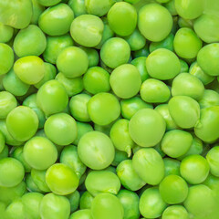 Green Peas. Fresh Pea  background. Raw legume, beans Top view..