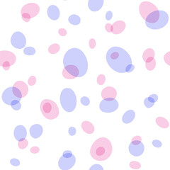 Scattered round spots seamless pattern. Simple endless print.