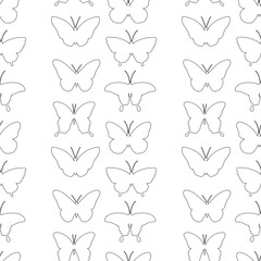 Seamless pattern graphics black white coloring vector illustration