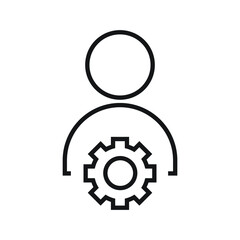 User management icon design. vector illustration