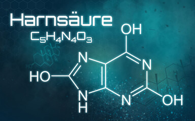 Chemische Formel von Harnsäure