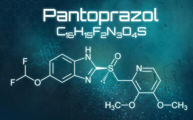 Chemische Formel von Pantoprazol