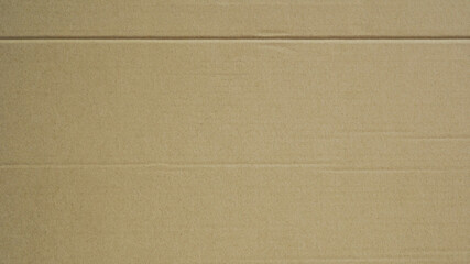 Cardboard texture, Paper box or packing paper, Brown horizontal corrugated and folded use for background
