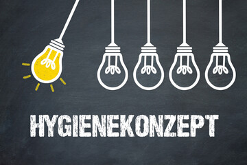 Fototapeta premium Hygienekonzept 