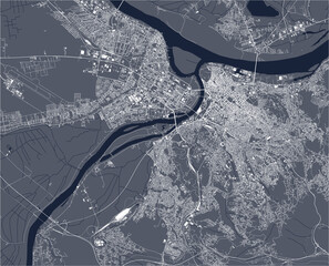 map of the city of Belgrade, Serbia - 430953609