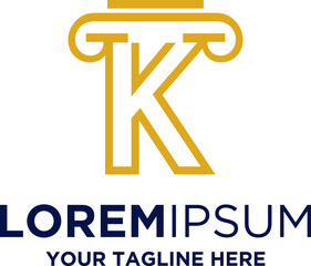 Letter K Law & Attorney  Firm Logo