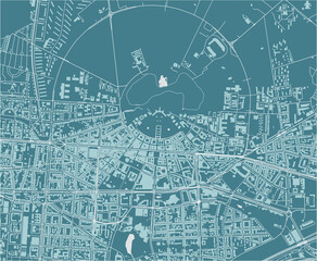 map of the city of Karlsruhe, Germany
